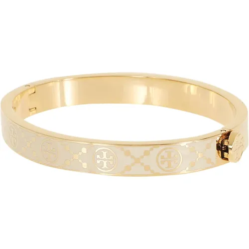 Enamel Miller Stud Hinge Bracelet , female, Sizes: S - TORY BURCH - Modalova