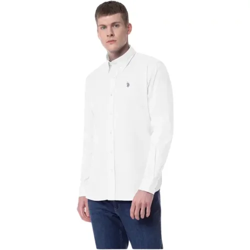 Oxford Button Down Hemd , Herren, Größe: L - U.S. Polo Assn. - Modalova