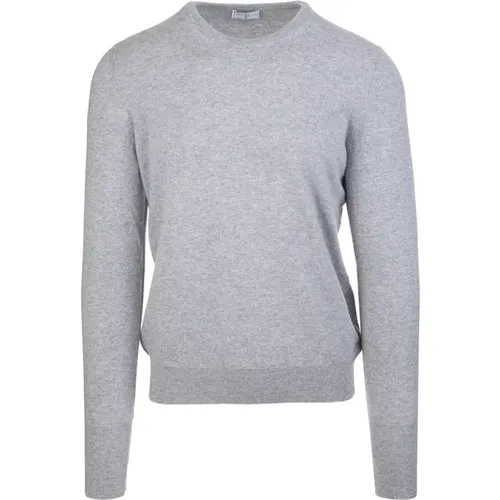 Sweaters Grey , male, Sizes: 4XL, XL, M, 5XL, 3XL, 2XL, L - Fedeli - Modalova