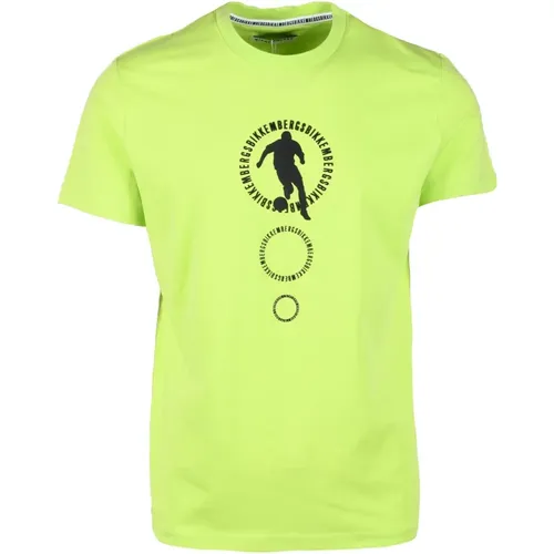 Apple T-Shirt for Men , male, Sizes: M, S - Bikkembergs - Modalova