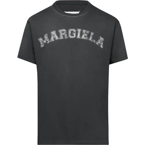 Cotton Jersey T-Shirt Vintage Logo , male, Sizes: M, S - Maison Margiela - Modalova