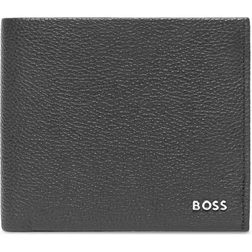 Modern Leather Card Holder in , male, Sizes: ONE SIZE - Boss - Modalova