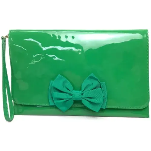 Pre-owned Leather clutches , female, Sizes: ONE SIZE - Valentino Vintage - Modalova