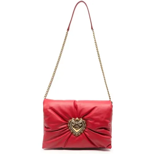 Logo-Plaque Shoulder Bag , female, Sizes: ONE SIZE - Dolce & Gabbana - Modalova