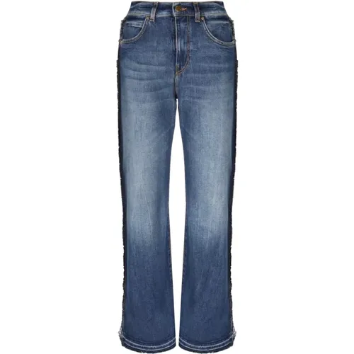 Bequeme Wide-Leg Jeans aus Denim , Damen, Größe: W25 - pinko - Modalova