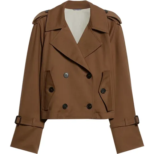 Leather Weekend Coat , female, Sizes: 2XS, XS - Max Mara Weekend - Modalova