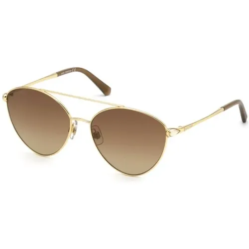 Goldrahmen Stilvolle Sonnenbrille , unisex, Größe: 58 MM - Swarovski - Modalova