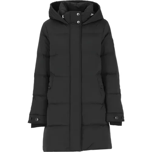 Schwarzer Parka mit hohem Kragen und Kapuze - Woolrich - Modalova