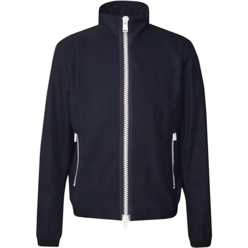Windproof Hooded Jacket , male, Sizes: M, XL, S, L - Boss - Modalova
