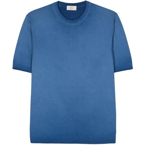 Blaues T-Shirt , Herren, Größe: XL - Altea - Modalova