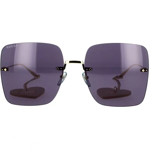 Vintage Oversized Square Sunglasses , female, Sizes: 62 MM - Gucci - Modalova
