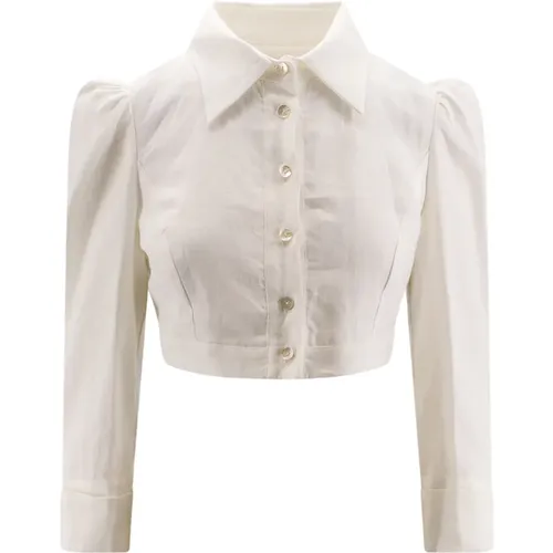 Womens Clothing Shirts White Ss24 , female, Sizes: M - Lavi - Modalova