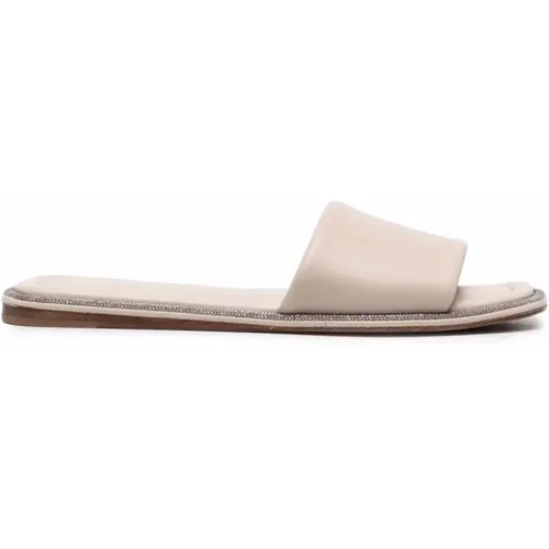 Leather Sandals Ss22 , female, Sizes: 8 UK - BRUNELLO CUCINELLI - Modalova