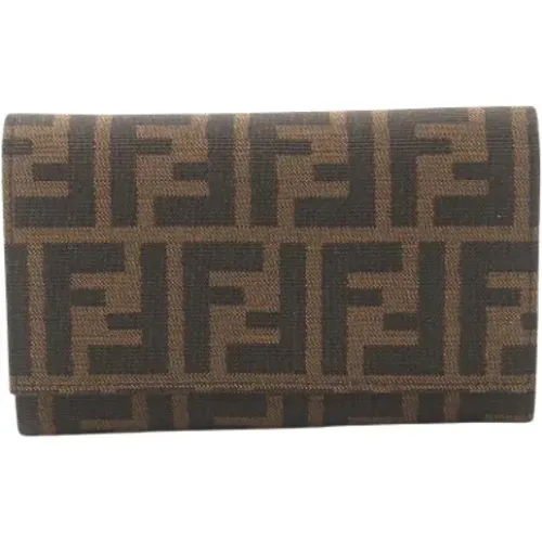 Pre-owned Canvas wallets , female, Sizes: ONE SIZE - Fendi Vintage - Modalova