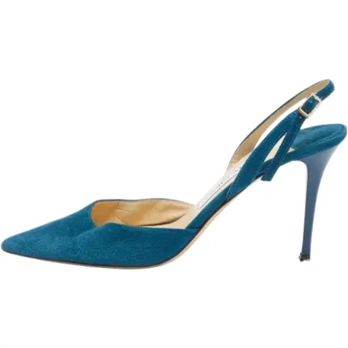 Pre-owned Suede heels , female, Sizes: 5 1/2 UK - Jimmy Choo Pre-owned - Modalova