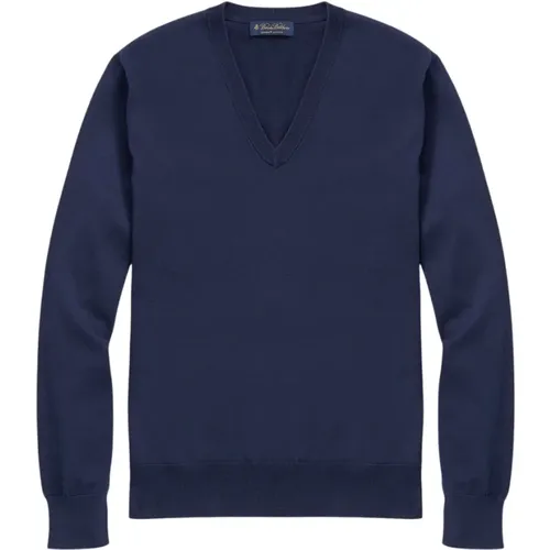 Pullover mit Rundhalsausschnitt , Herren, Größe: XS - Brooks Brothers - Modalova