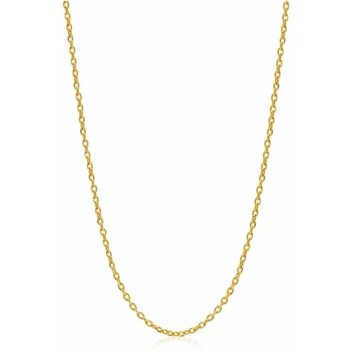 Men's Gold Cable Chain , male, Sizes: 2XL, M - Nialaya - Modalova