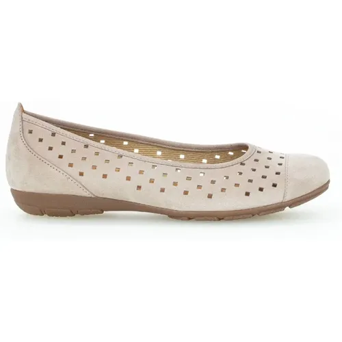 Slip-On Sommer Ballerina Schuhe , Damen, Größe: 40 1/2 EU - Gabor - Modalova