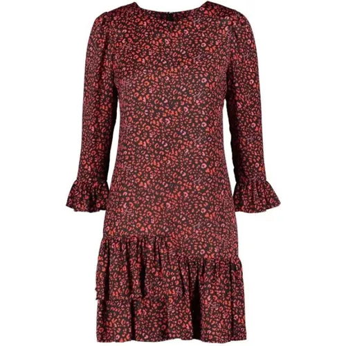 All-Over Print Short Dress , female, Sizes: XL, L - Gaudi - Modalova