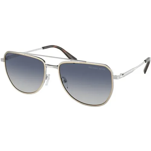 Silver Blue Gradient Sunglasses , unisex, Sizes: 58 MM - Michael Kors - Modalova