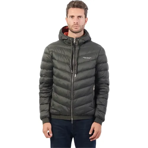 Padded Hooded Coat , male, Sizes: L, S, M, 2XL, XL - Armani Exchange - Modalova