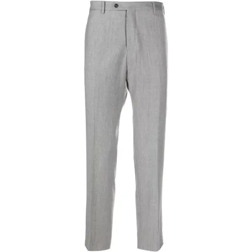 Grey Wool-Cashmere Blend Trousers , male, Sizes: 3XL - Briglia - Modalova