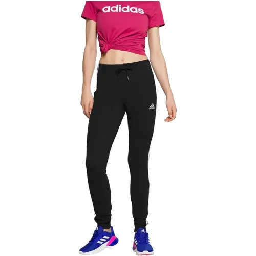 Streifen Lange Hose , Damen, Größe: L - Adidas - Modalova