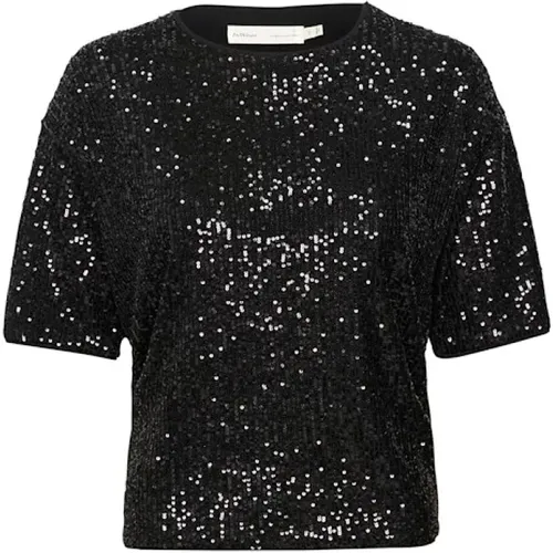 JarjarIW Sequin T-shirt Top , female, Sizes: XL, 2XS, L, XS, 2XL, S, M - InWear - Modalova