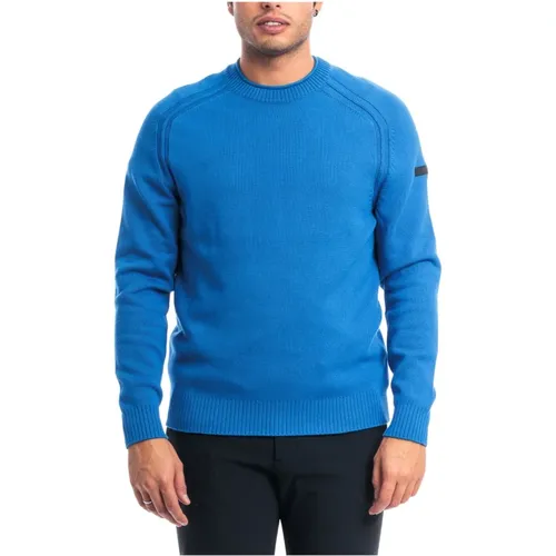 Smooth Cotton Knitted Sweater , male, Sizes: XL - RRD - Modalova