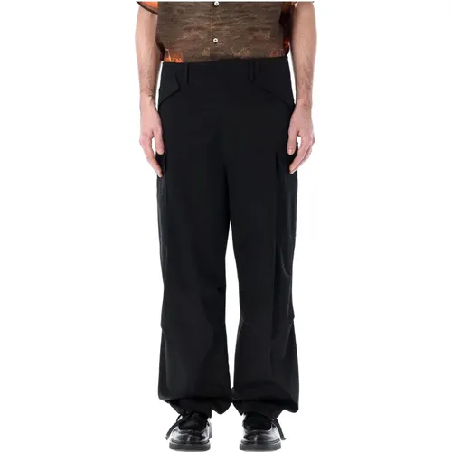 Mens Clothing Trousers Ss24 , male, Sizes: L - Msgm - Modalova