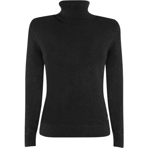 Soft Viscose Sweater with Lurex Details , female, Sizes: XS, L - YES ZEE - Modalova