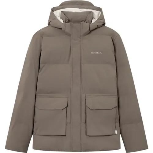 Mountain Grey Puffer Jacket - Les Deux - Modalova