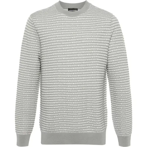 Sweaters Grey , male, Sizes: XL, L - Emporio Armani - Modalova
