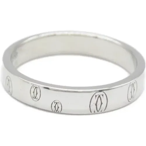 Pre-owned White Gold rings , female, Sizes: ONE SIZE - Cartier Vintage - Modalova