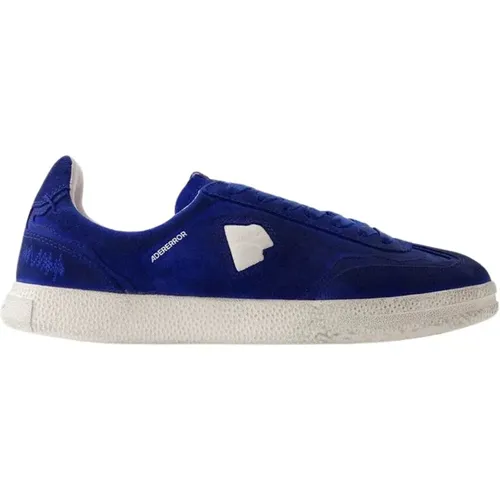 Blaue Ledersneakers , Damen, Größe: 44 EU - Ader Error - Modalova