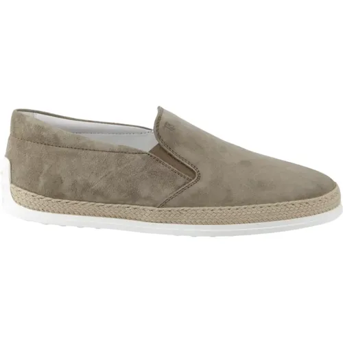 Flat Shoes with Rope Detail , male, Sizes: 10 UK, 7 UK - TOD'S - Modalova