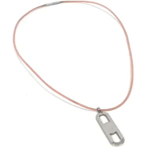 Pre-owned Fabric necklaces , female, Sizes: ONE SIZE - Hermès Vintage - Modalova