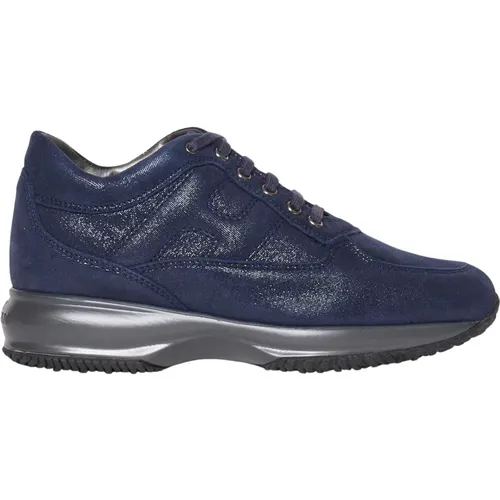 Blaue Sneakers Damenschuhe , Damen, Größe: 35 1/2 EU - Hogan - Modalova