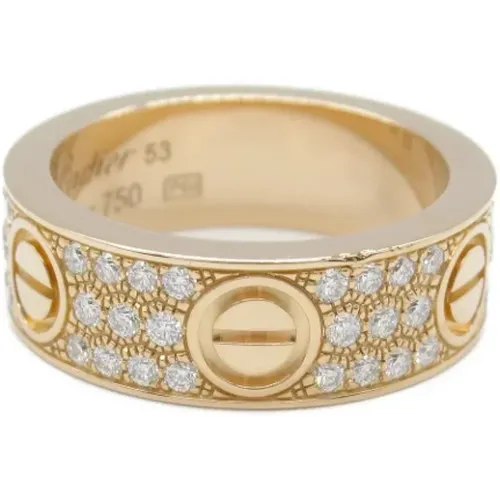 Pre-owned Rose Gold rings , female, Sizes: ONE SIZE - Cartier Vintage - Modalova