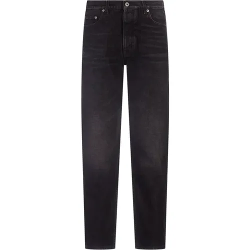 Schwarze Tapered Jeans mit Pfeilmuster , Herren, Größe: W32 - Off White - Modalova
