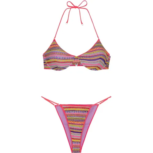 Verstellbares Bikini-Triangle mit amerikanischem Slip , Damen, Größe: L - Me-Fui - Modalova