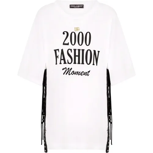 Fashion 2000 Weißes T-Shirt - Dolce & Gabbana - Modalova