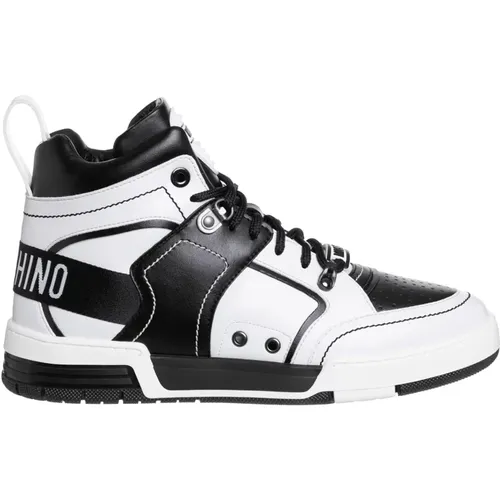 Multicolour High-top Sneakers , male, Sizes: 6 UK, 10 UK, 11 UK, 9 UK, 8 UK - Moschino - Modalova