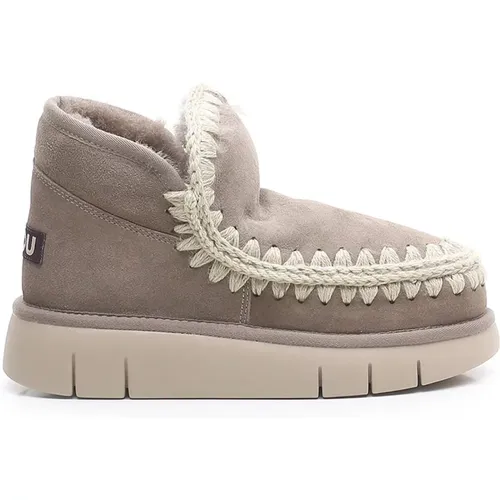 Graue Eskimo Bounce Sneaker Stiefel , Damen, Größe: 37 EU - Mou - Modalova