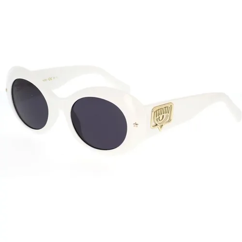 L.a. EYE Sunglasses with Eyelike Logo and Star Detail , female, Sizes: 50 MM - Chiara Ferragni Collection - Modalova