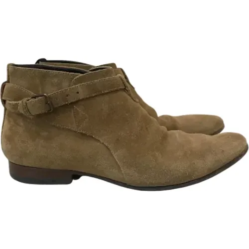 Pre-owned Suede boots , female, Sizes: 7 UK - Saint Laurent Vintage - Modalova