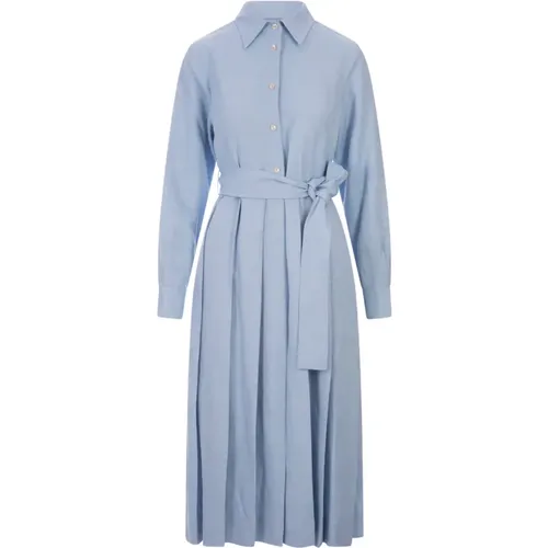 Linen-Viscose Midi Dress , female, Sizes: S, L, M, XS - P.a.r.o.s.h. - Modalova