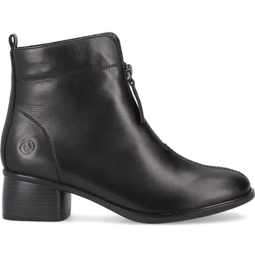 Schwarze Geschlossene Booties , Damen, Größe: 39 EU - Remonte - Modalova