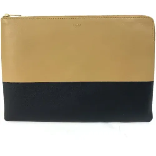 Pre-owned Leather clutches , female, Sizes: ONE SIZE - Celine Vintage - Modalova