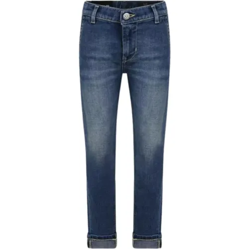 Kinderblaue Jeans mit klassischem Design und Logo - Dondup - Modalova